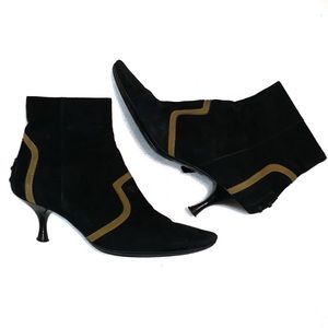 Tod’s Suede Kitten Heel Booties